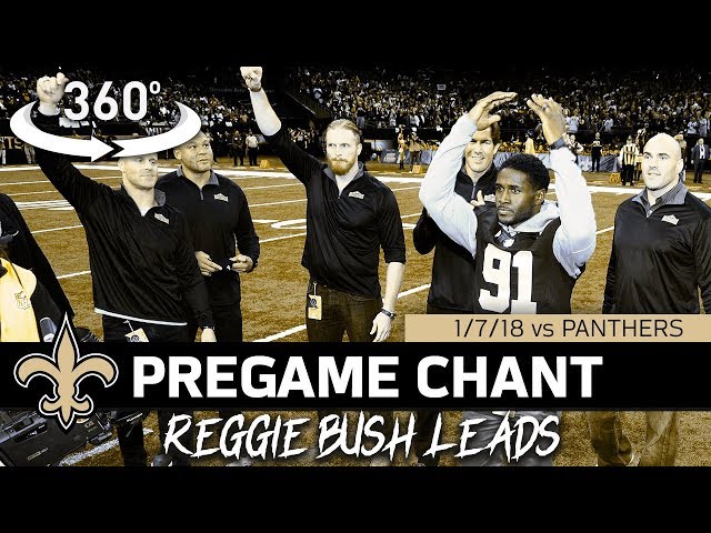 Reggie Bush Leads Saints Pregame Chant in Playoffs | Saints 360°