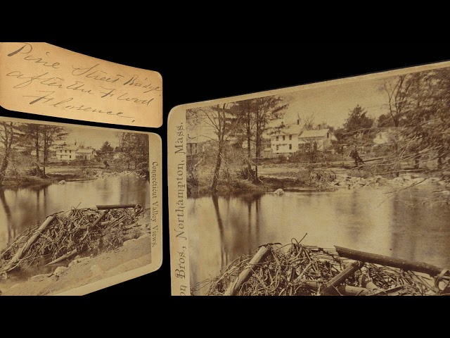 Pine Street Iron Bridge, Florence MA, Mill River Flood 1874 (VR 3D still-image)