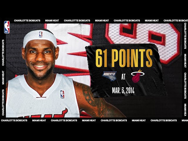 LeBron Scores Career-High & Miami Heat Record 61 PTS | #NBATogetherLive Classic Game