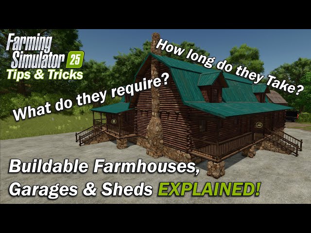 We build out ALL the buildable items in Farming Simulator 25