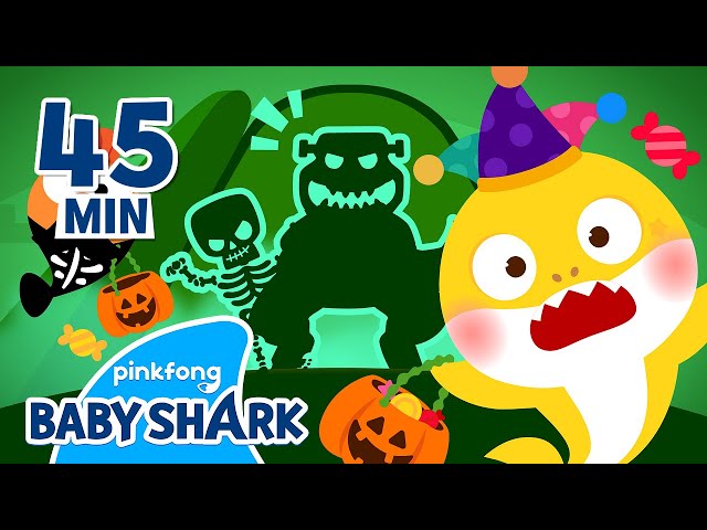 Halloween Trick-or-Treat at the Spooky House? | +Compilation | Halloween Story | Baby Shark Official