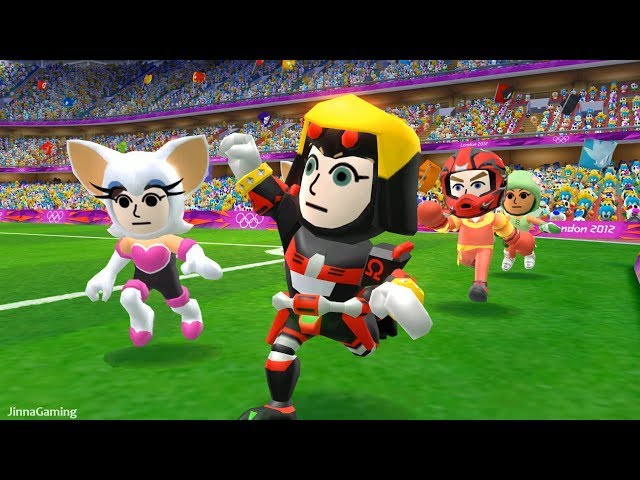 Mario & Sonic At The London 2012 Olympic Games Football #160 Team Mii New Skin