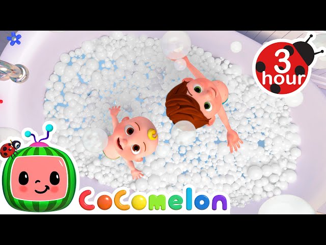 JJ's Bubble Bath Song 🛀 CoComelon Nursery Rhymes and Kids Songs | 3 HOURS | After School Club