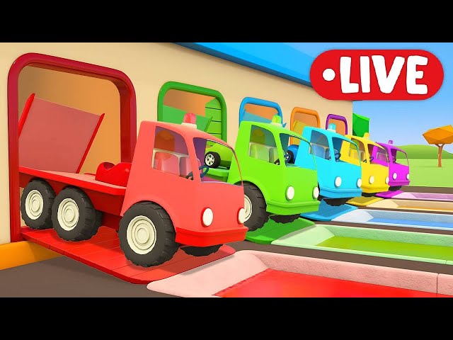 🔴 Die Helfer Autos LIVE. Rettungsfahrzeuge. Cartoons mit den Helfer Autos