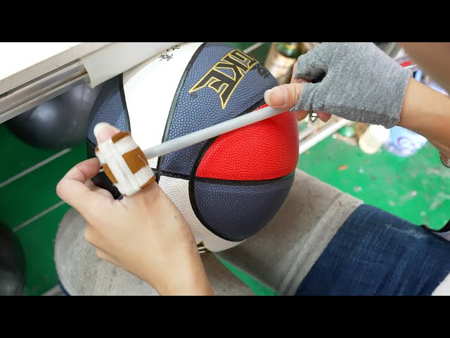 The amazing mass production process of Chinese basketball。China Basketball Factory