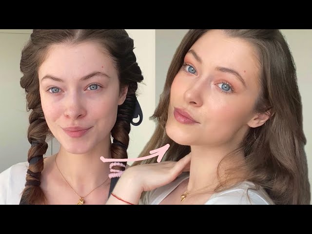 Victoria's Secret Angel Inspired Makeup Tutorial | Easy Glow Look + Real-Life Heatless Curl Fail