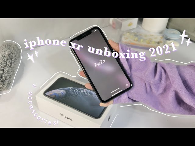 iphone xr unboxing in 2021 + accessories ✨