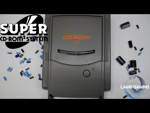 NEC PC Engine Turbo Grafx Super CD ROM 2 disassembly repair recap capacitor replacement sound issues