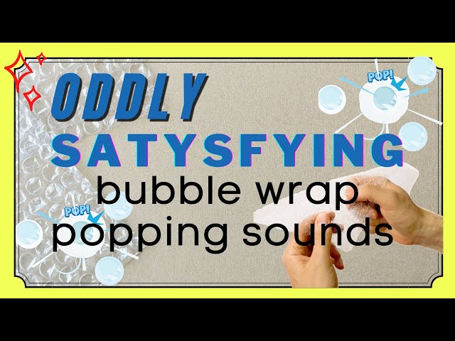 Bubble wrap popping sound | Satisfying ASMR | Pop it !