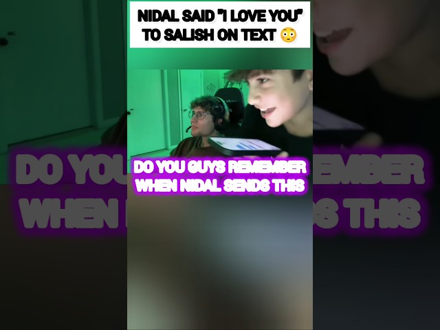 Nidal Wonder said " I love you" to Salish Matter on texts?!🥺😍 #nalish #shorts #trending #cute #video