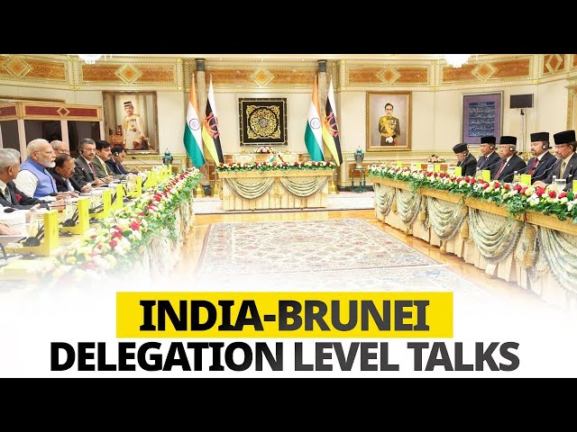 LIVE: PM Modi holds delegation level talks with the Sultan of Brunei