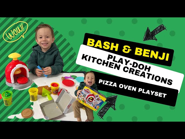 Play-doh Kitchen Creations Pretend Play with Pizza Oven Playset Toddler Activities kids video