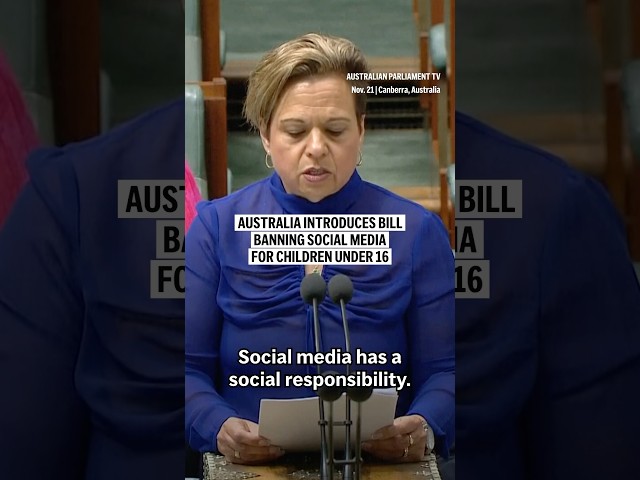 Australia introduces bill banning social media for children under 16