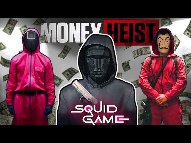 MONEY HEIST VS SQUID GAME STORY ll A lie of the boss !! ( Epic Parkour Action Pov Chase )