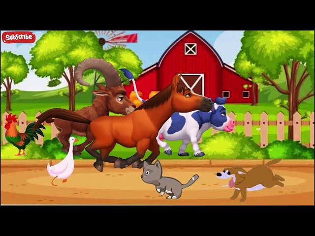 Farm Animal Sounds Song | Animal Song For Kids  | English Nursery Rhymes