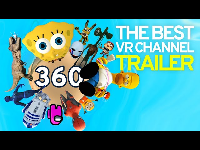 The Best 360 VR Animation Videos 🔥 Virtual Reality Coasters Jurassic World Among Us SpongeBob 3D 4K