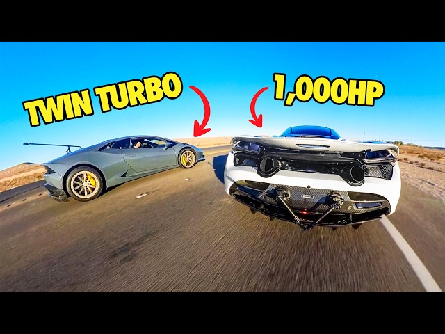 Racing the FASTEST Cars In Vegas! Pt. 2