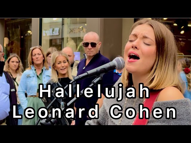 Street performers, incredibly moving version of ‘Hallelujah’ ￼ Leonard Cohen Allie Sherlock Cover.