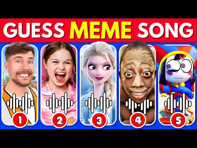 GUESS MEME & WHO'S SINGING 🎤🎵 🔥 | Lay Lay, Salish Matter, Gega, MrBeast, Elsa, Skibidi Toilet, Tenge