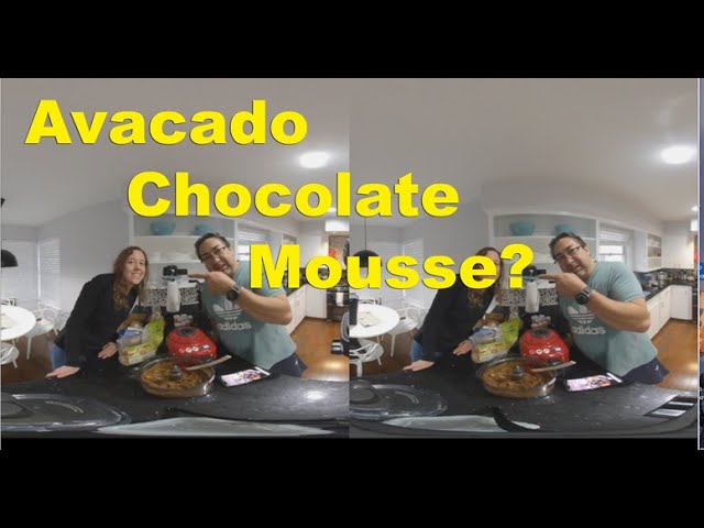 HD Vegan Avocado Chocolate Pudding 2023 shot in 3DVR