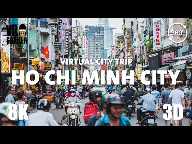 Ho Chi Minh City (Saigon), Vietnam Guided Tour(short) - Virtual City Trip - 8K 3D 360 Video VR