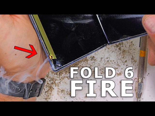 Samsung Z Fold 6 Durability Test - IT STARTED ON FIRE