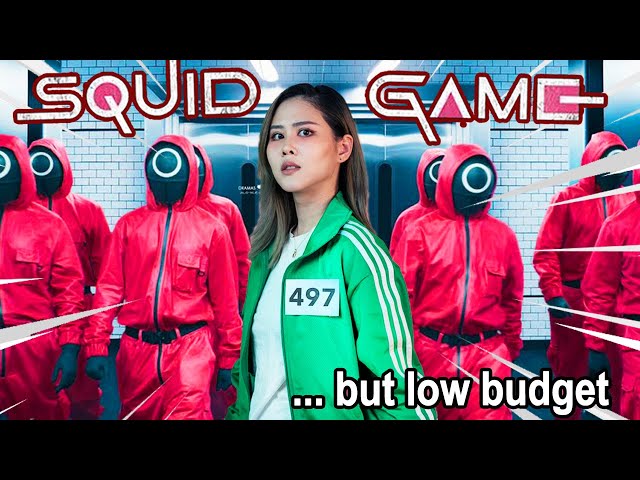 SQUID GAME, but with NO BUDGET 😭  【SQUID GAME PARODY SONG】| MiniMoochi