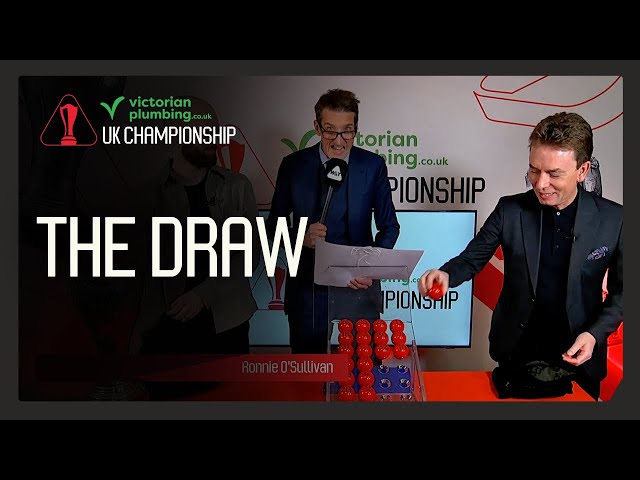 THE OFFICIAL DRAW - Victorian Plumbing UK Championship 2024 🇬🇧🏆