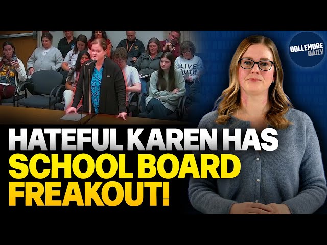 "CONSERVATIVE PATRIOT" MOM HURLS SLURS at School Board Meeting!