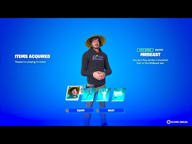 Goodbye MrBeast Skin 😢