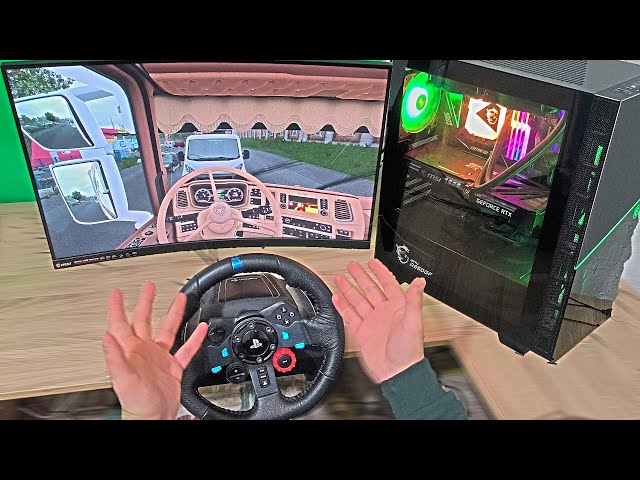 POV Euro Truck Simulator 2 Gameplay + Logitech G29 & Steering Wheel #9