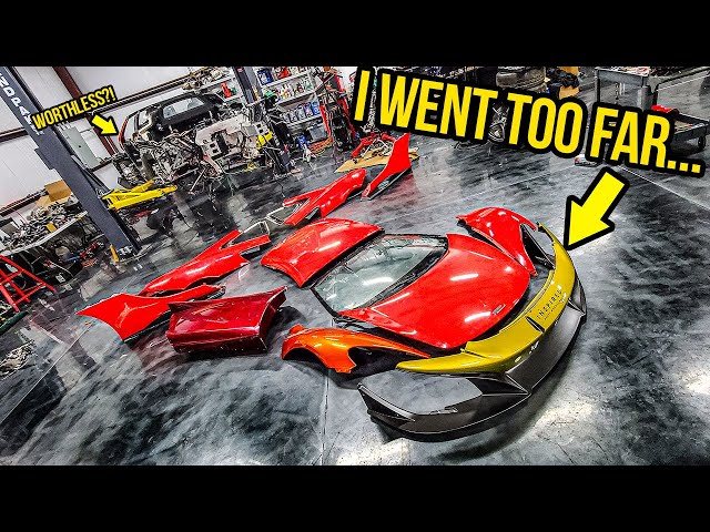 I Stripped My Wrecked Mclaren 675LT Down To The FRAME (And Now I CAN'T Put It Back Together)