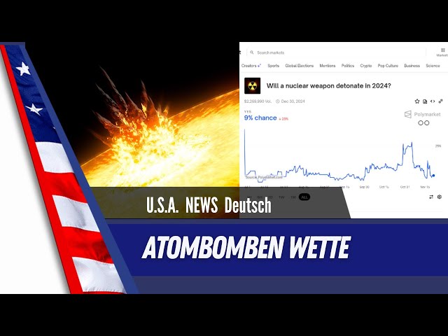 USA BIZARR - Polymarket wettet auf Atombombe vor Weihnachten