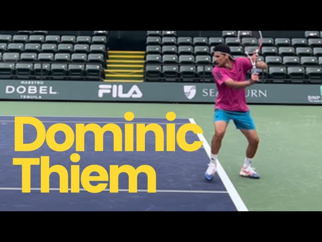 Dominic Thiem intense practice session 2023 with Massu