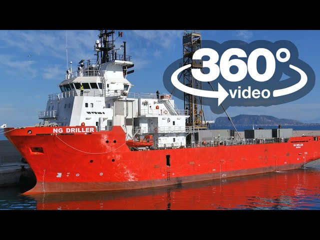 Next Geo Video 360 gradi VR Ng Driller Virtual tour nave drilling geotecnico offshore drilling ship