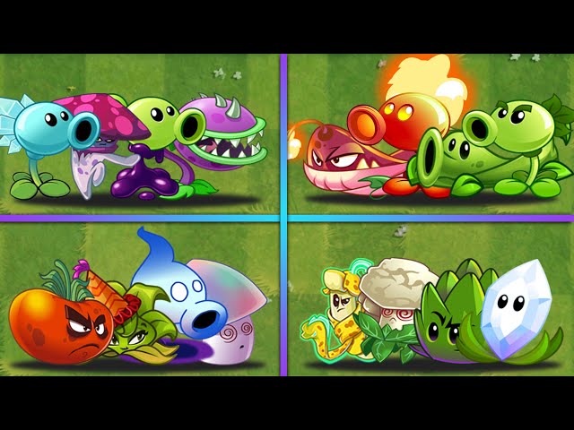 Best 4 Team Super Strong Plants Battlez - Who Will Win? - PvZ 2 Team Plants vs Team Plants