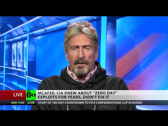 John McAfee on CIA leaks #Vault7 Revelation