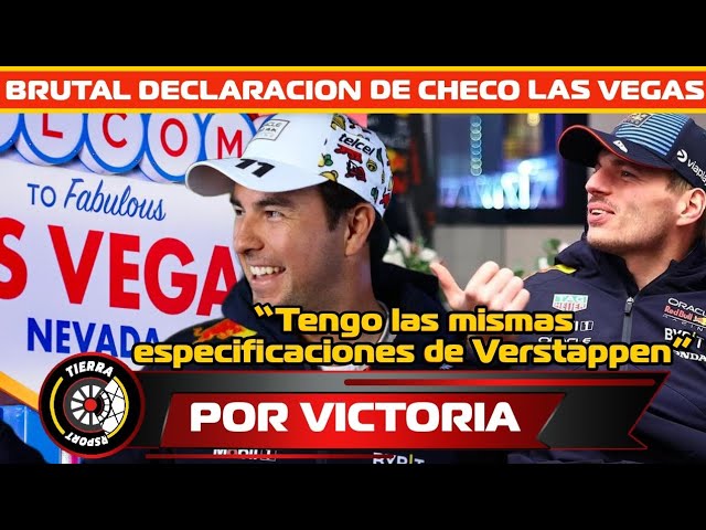 BRUTAL DECLARACIÓN DE CHECO PÉREZ PARA GP LAS VEGAS CONFIADO PARA GANAR MISMA ESPECIFICACIÓN DE MAX