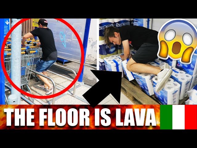 THE FLOOR IS LAVA CHALLENGE ITA 🇮🇹 - Funny Compilation #thefloorislavachallenge