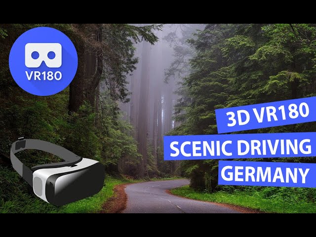 3D The Most Scenic Driving Routes in Germany: Countryside & little villages Swabian Alps (VR180)