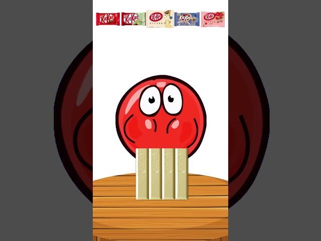 Red Вall 4 Animation - KitKat Chocolate Challenge #shorts #challenge