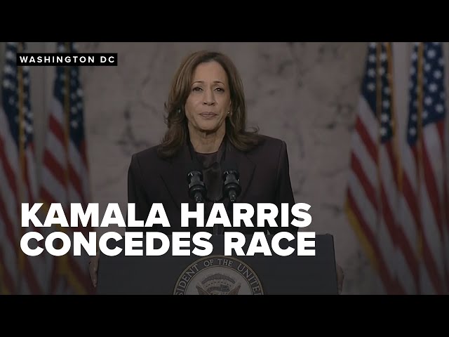 FULL SPEECH: Kamala Harris concedes presidential race to Donald Trump