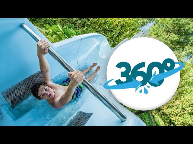 [360° VR] Awesome Kamikaze Waterslide at Lido Brissago in Virtual Reality!