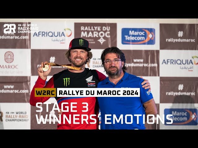 Stage 3 Winners' Emotions - Rallye du Maroc 2024 #W2RC