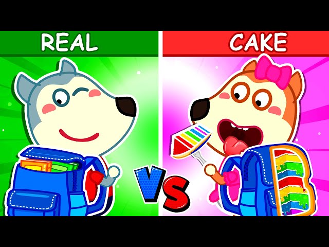 🔴 LIVE: Real or Cake Challenge 🍰 Food Challenge for Kids | Wolfoo Family