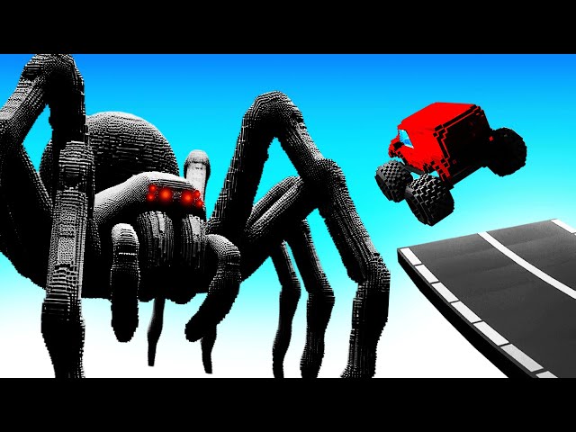 CARS vs GIANT SPIDER