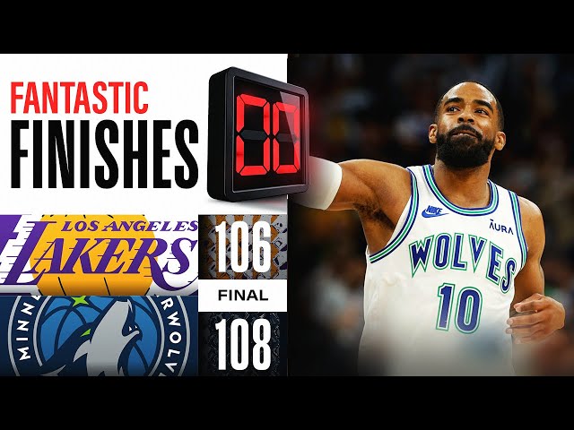 Final 3:44 CLOSE ENDING Lakers vs Timberwolves 👀 | December 30, 2023