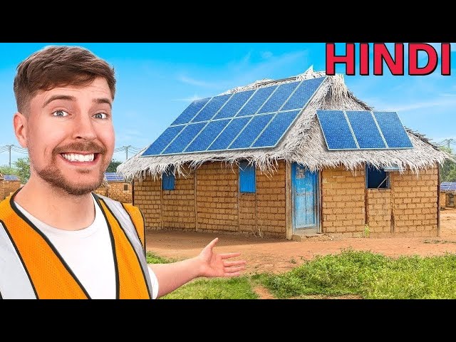 We Powered a Village in Africa In Hindi ! Mr beast New Hindi Video ! MrBeast Urdu ! #beastsvideos