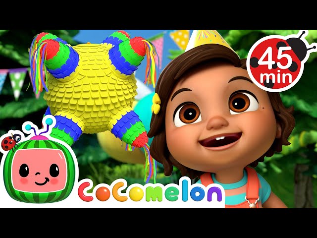 Nina's Big Birthday Pinata Surprise! + More Nina's Familia! | CoComelon Nursery Rhymes & Kids Songs