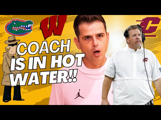 COACH IS IN HOT WATER!